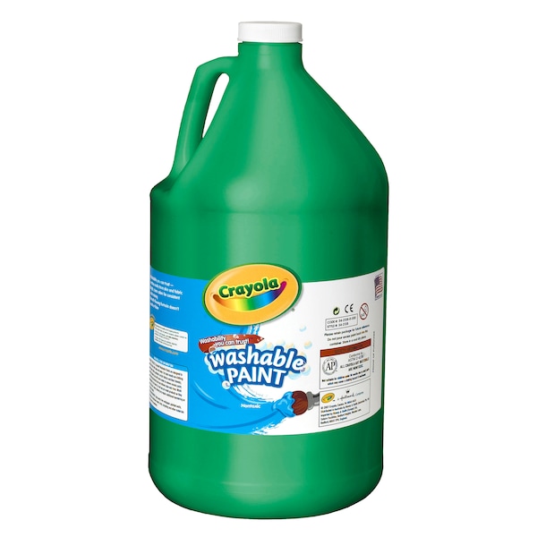 Crayola Washable Paint, Green, Gallon 5421285044 - main